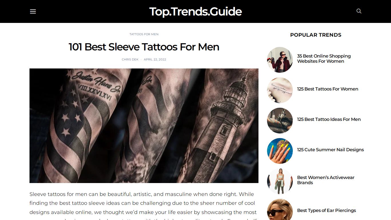 101 Best Sleeve Tattoos For Men - Top Trends Guide