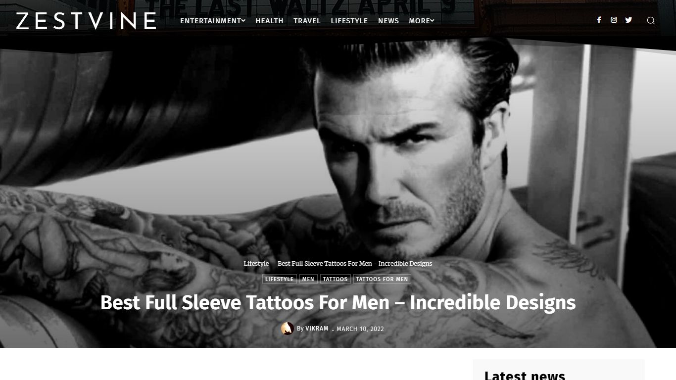 Best Full Sleeve Tattoos For Men - Incredible Designs - ZestVine