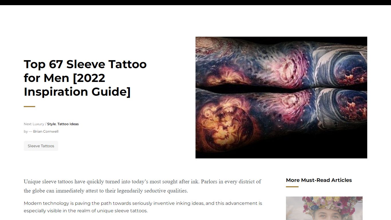 Top 67 Sleeve Tattoo for Men [2021 Inspiration Guide] - Next Luxury